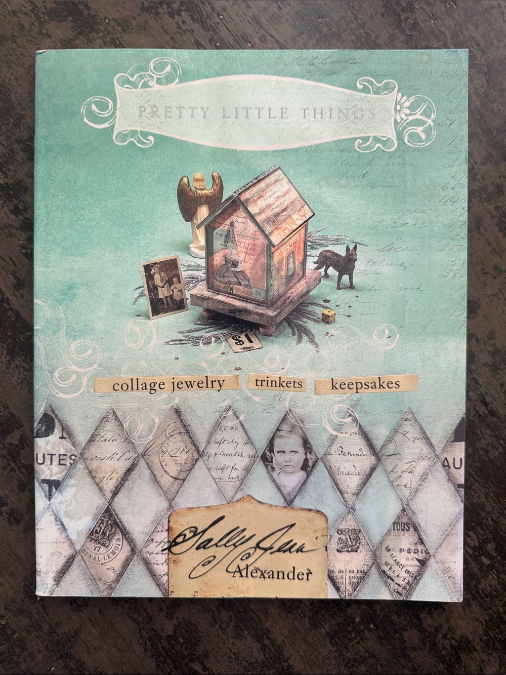 Pretty Little Things Collage Jewelry Trinkets Keepsakes Box Art